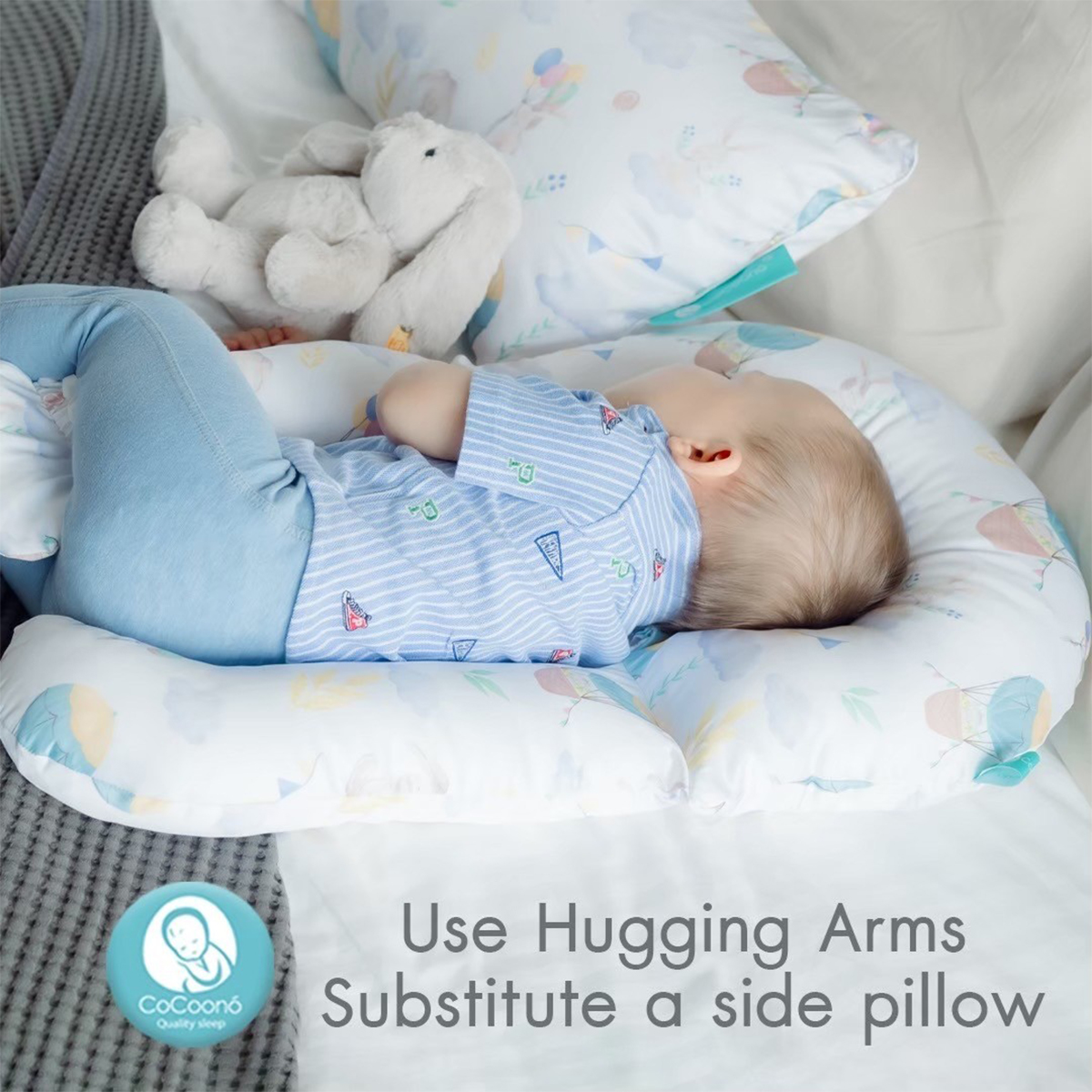 CoCoono CoCoonee หมอนอ้อมกอดกันสะดุ้ง หมอนกันสะดุ้ง สำหรับเด็กเเรกเกิด