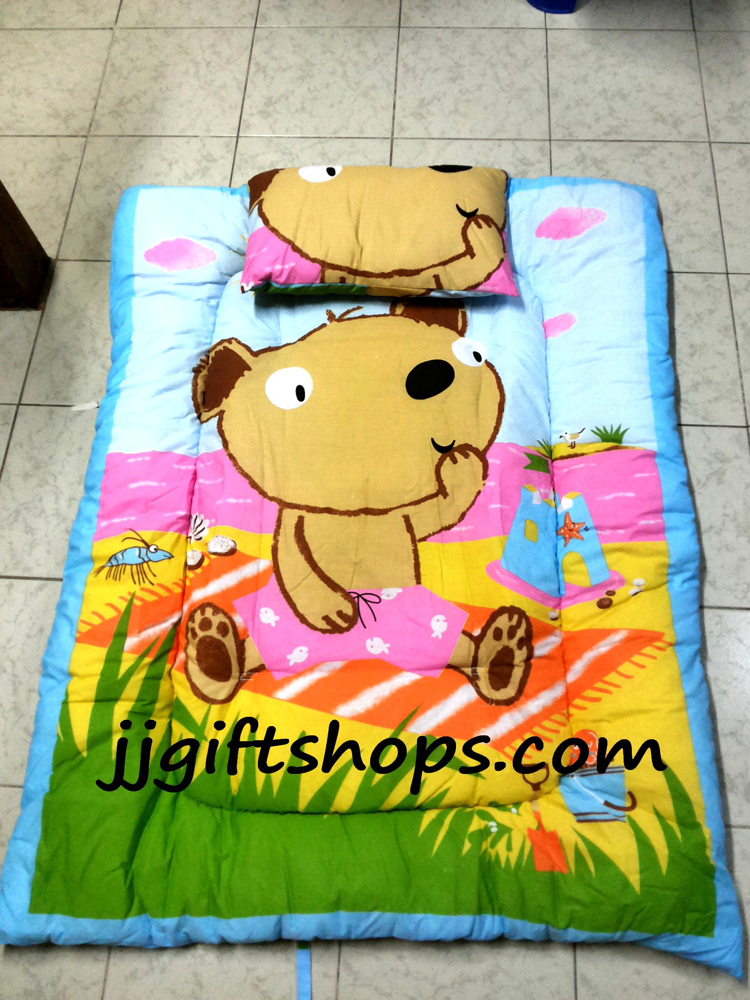 ที่นอนเด็ก แบบหนา อนุบาล พับเก็บได้ ขนาด 75 x 105 cm