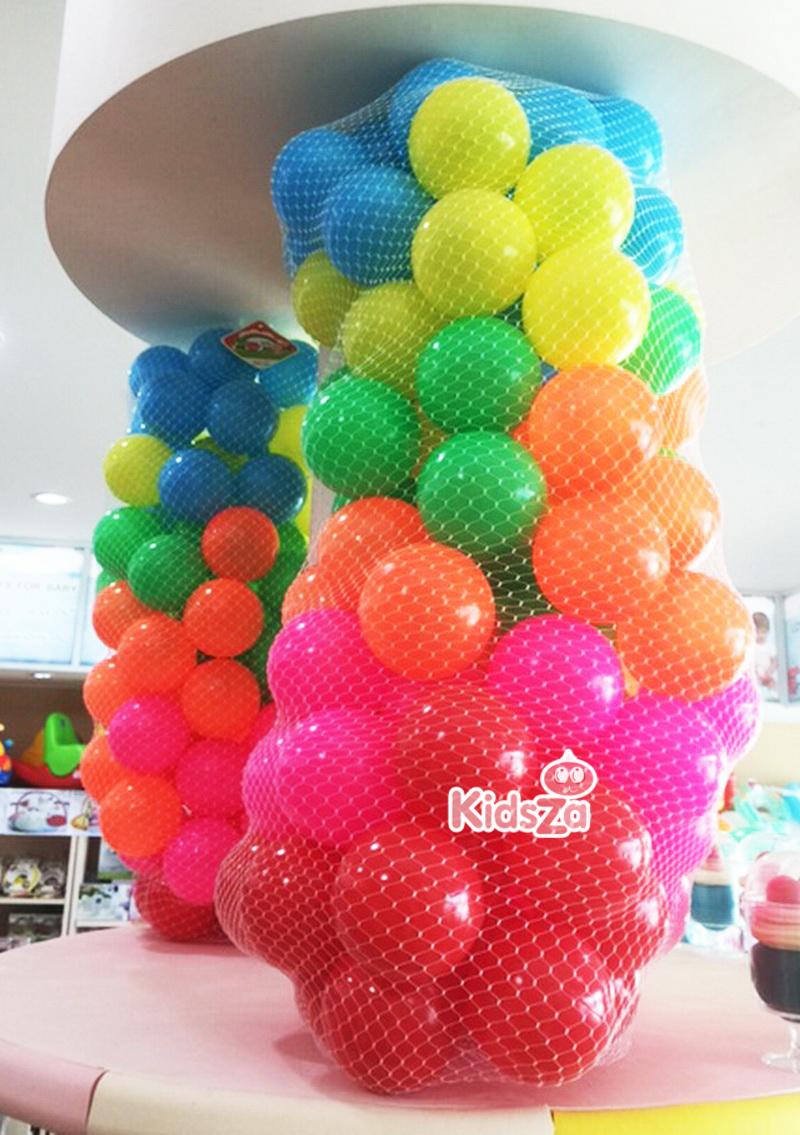 ของเล่นเด็ก ลูกบอล 100 ลูก ปลอดสารพิษ รุ่นเนื้อหนา ขนาด 3 นิ้ว สีพาสเทล