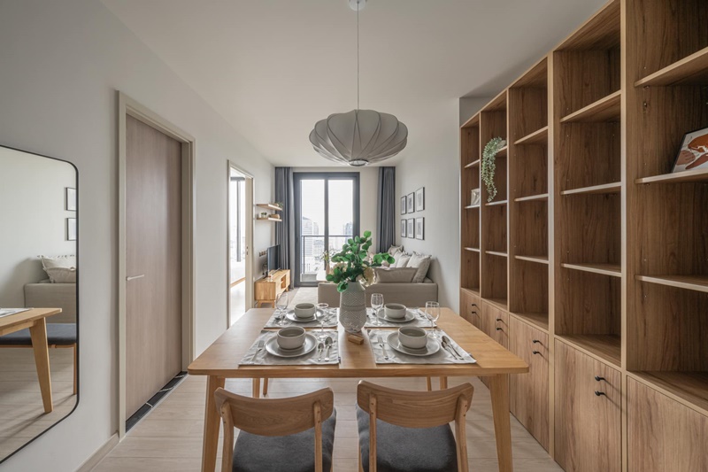 ให้เช่าคอนโด วันไนน์ไฟว์ อโศก-พระราม 9 พื้นที่ 43 ตรม. 1 ห้องนอน เช่า 30,000 บ/ด