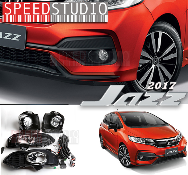 Speed studio ไฟตัดหมอก ไฟสปอร์ทไลท์ Honda Jazz 2017 ขอบดำเงา
