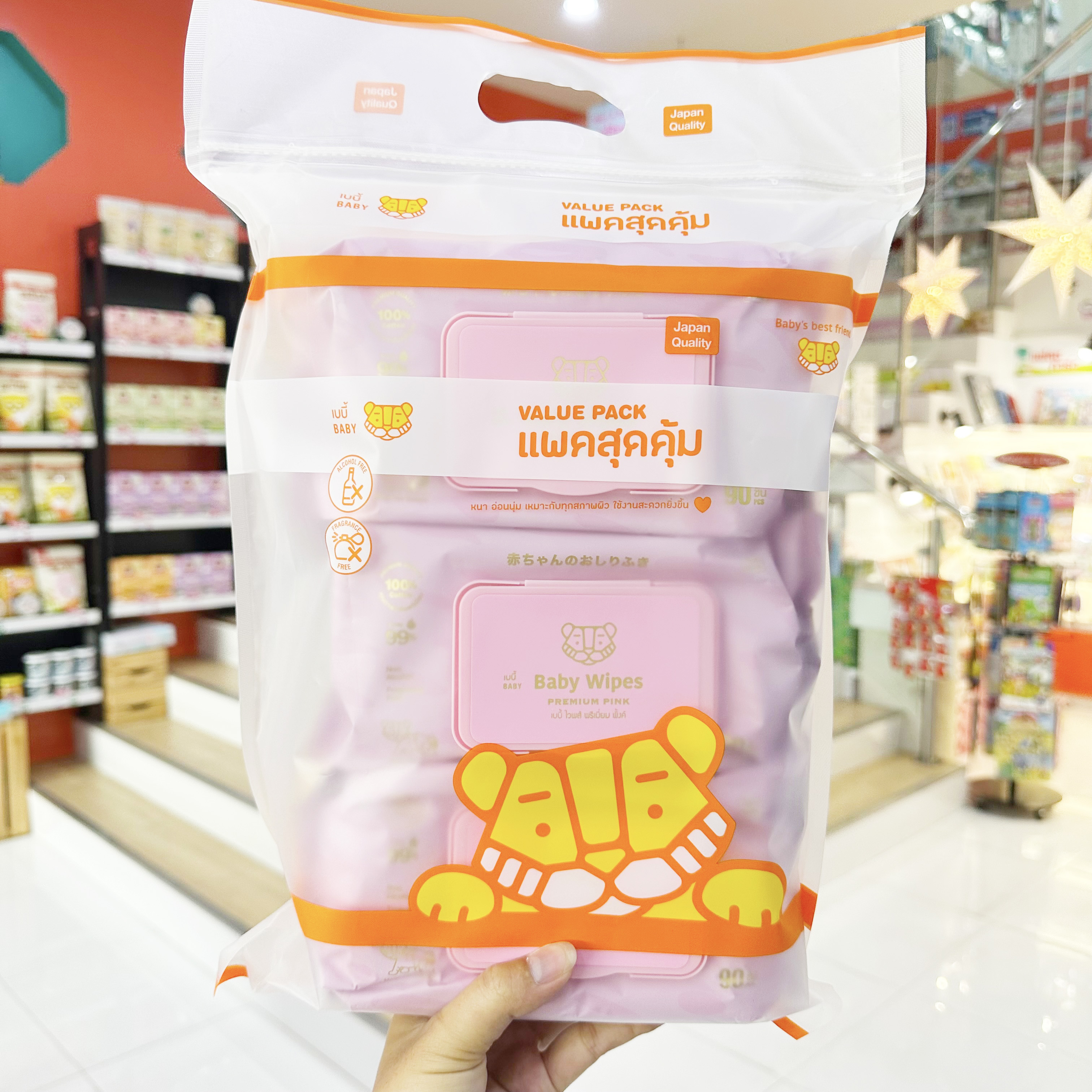 BABY TATTOO Baby Wipes ผ้าเช็ดอเนกประสงค์ ทิชชู่เปียก เบบี้ไวพ์ สำหรับเด็ก