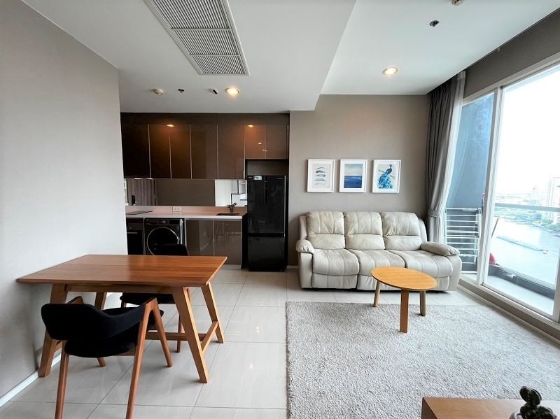 ให้เช่าคอนโด แม่น้ำ เรสซิเดนท์ 45 ตร.ม. 1 ห้องนอน เช่า 28,000 บ/ด