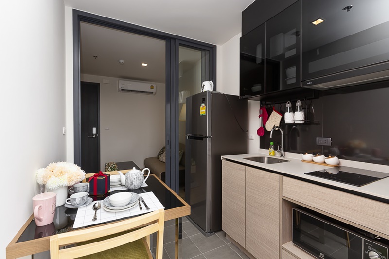 ให้เช่า เดอะ เบส การ์เดน พระราม 9 พื้นที่ 31.83 ตรม. 1 ห้องนอน เช่า 11,000 บ/ด