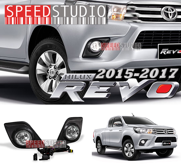 NDC ไฟตัดหมอก สปอร์ตไลท์ Toyota Revo 2015 - 2017 Black