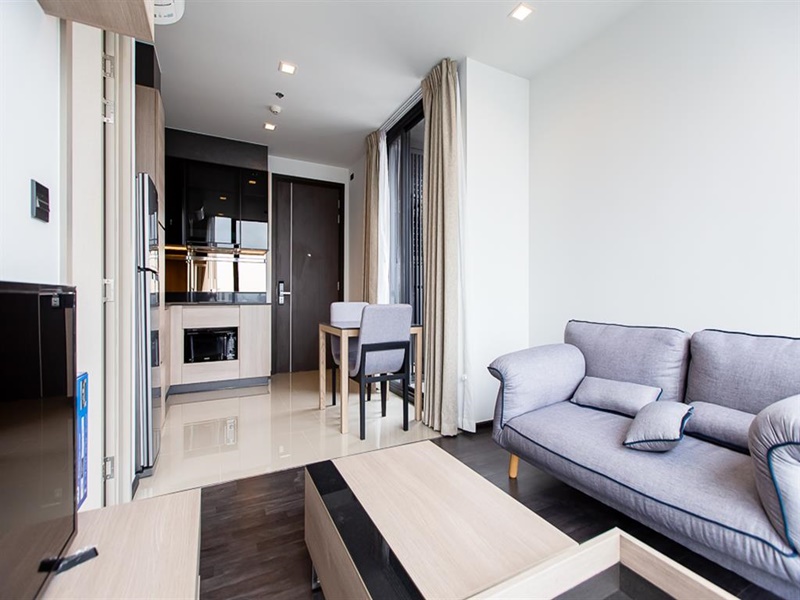 ให้เช่าคอนโด เดอะ ไลน์ อโศก-รัชดา พื้นที่ 37 ตร.ม. 1 ห้องนอน เช่า 27,000 บ/ด