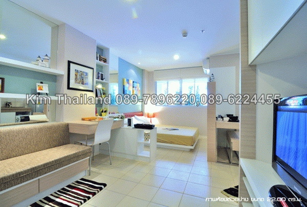 ให้เช่าลุมพินี คอนโดทาวน์ รามอินทรา-นวมินทร์ พื้นที่ 22 ตร.ม. ห้องสตูดิโอ เช่า 5,500 บ/ด