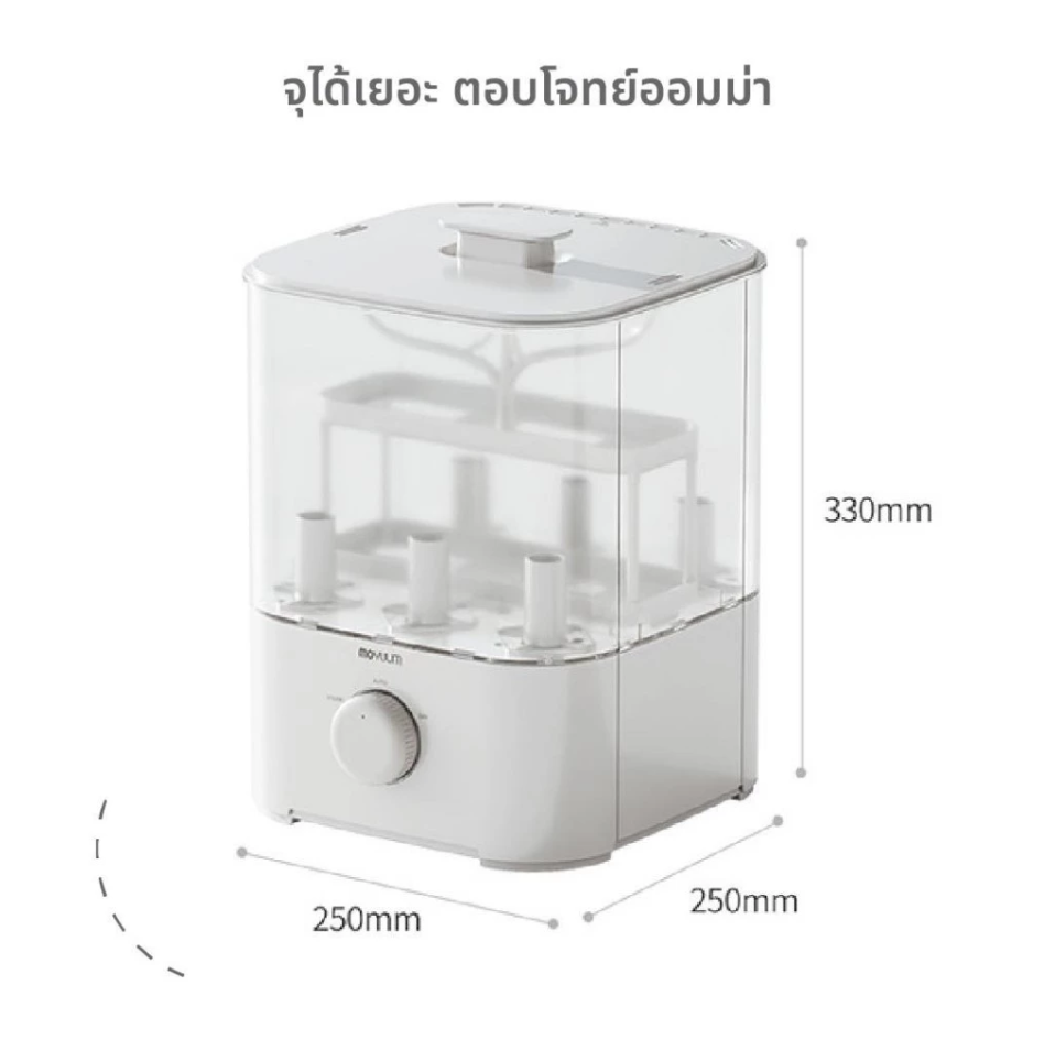 Moyuum เครื่องนึ่งขวดนม อบไอน้ำฆ่าเชื้อ