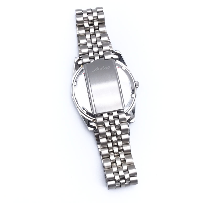 Metro นาฬิกาข้อมือผู้ชายสแตนเลสสตีล รุ่น 1114M-SBL