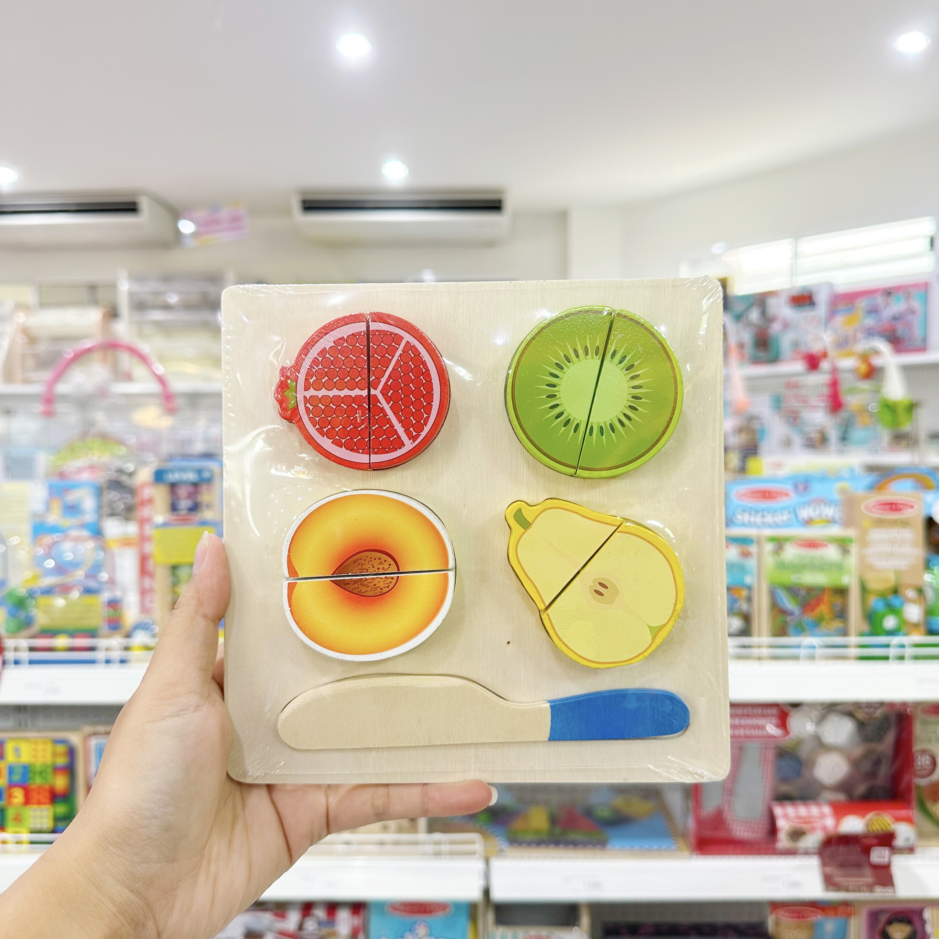 Haoh baby ชุดของเล่น จิ๊กซอว์ ชุดบล็อค ของเล่นไม้ สำหรับเด็ก