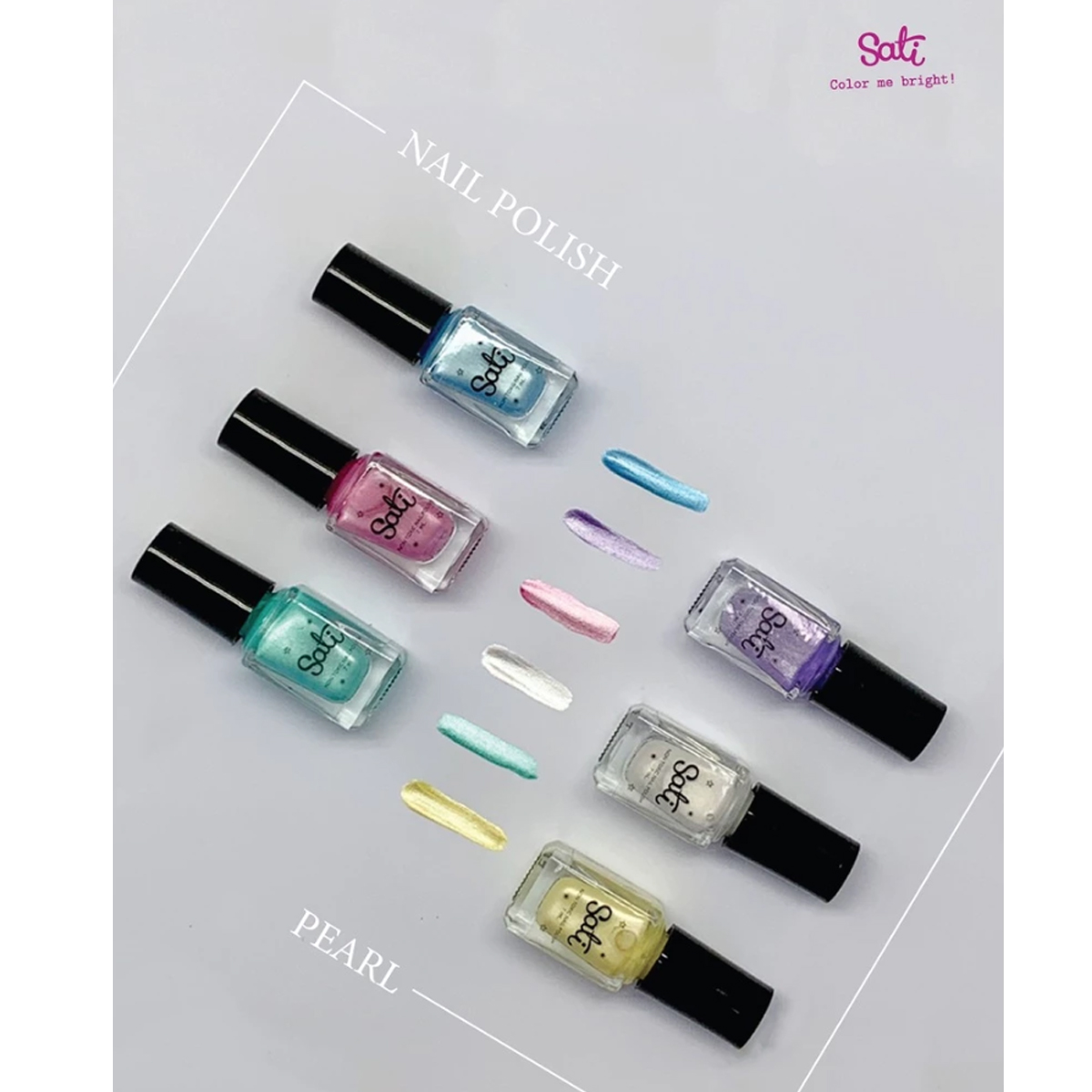 Sati สีทาเล็บ สำหรับเด็ก สูตรน้ำกลิ่นอ่อนโยน ล้างออกง่าย