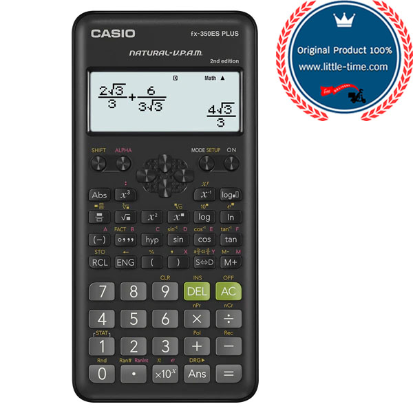 CASIO เครื่องคิดเลขวิทยาศาสตร์ สีดำ รุ่น FX-350ES PLUS 2nd edition