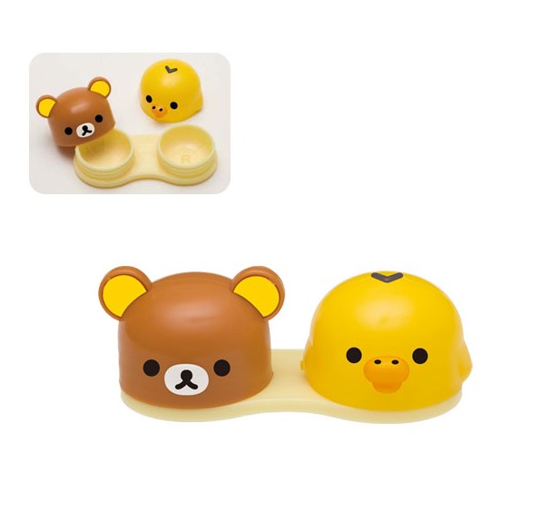 ตลับคอนแทคเลนส์ Rilakkuma อีกข้างนึงเป็นหัว Kiioritori ผลิตจากพลาสติกเนื้อดีค่ะ