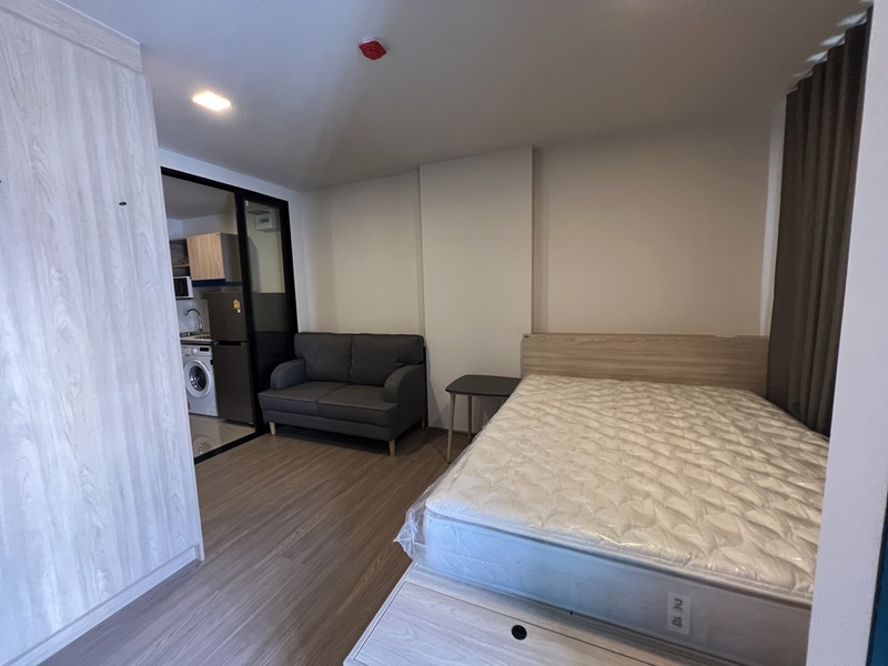 ให้เช่าคอนโด เดอะ มูฟ ราม 22 พื้นที่ 24 ตร.ม. 1 ห้องนอน เช่า 9,500 บ/ด