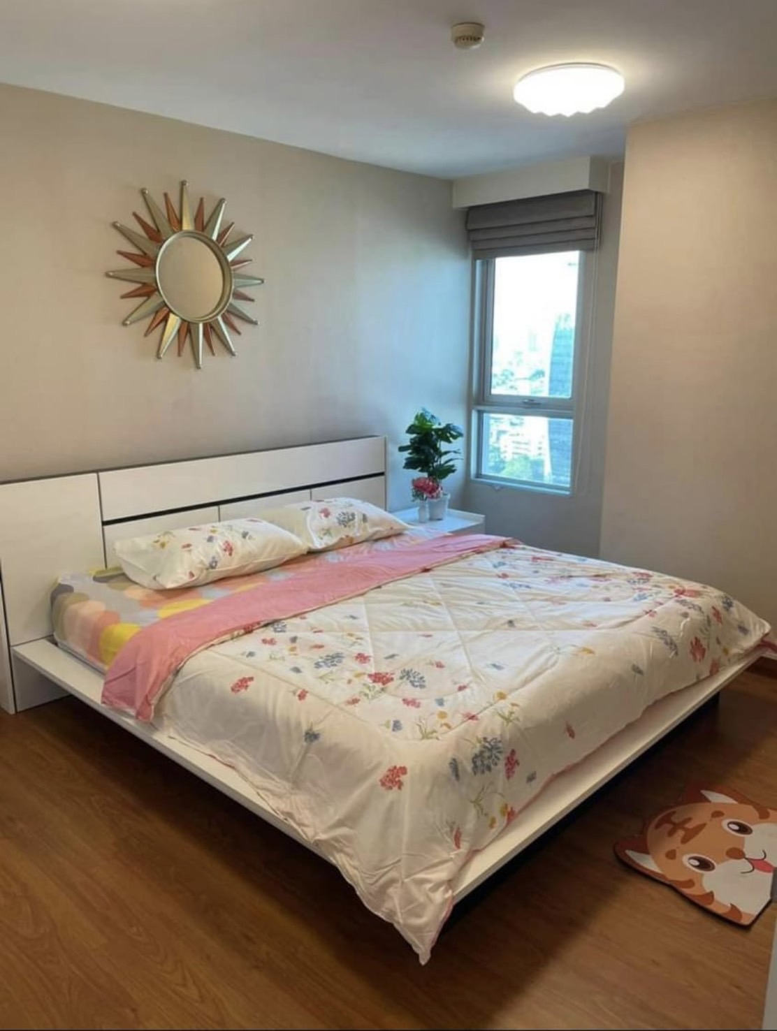 ให้เช่าคอนโด เบลล์ แกรนด์ พระราม 9 พื้นที่ 49.05 ตร.ม. 1 ห้องนอน เป็นห้องแบบมีประตูกั้นห้อง