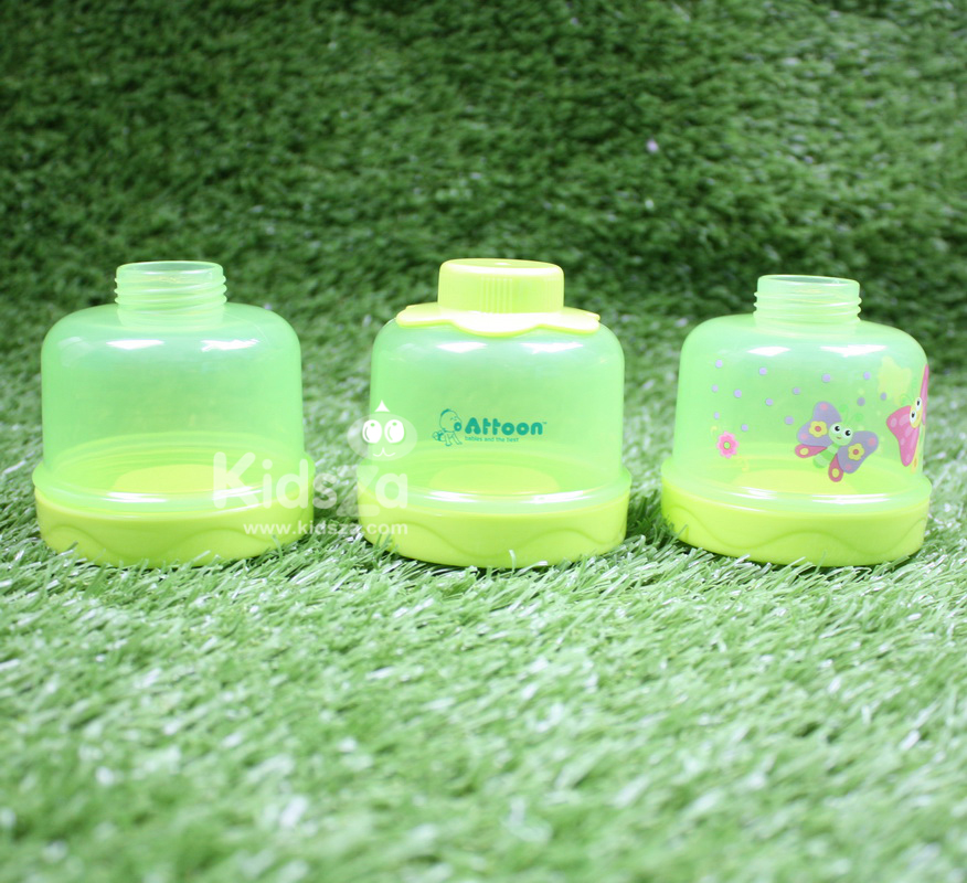 Attoon ที่แบ่งนมผง กระปุกแบ่งนมผง 3 ชั้น ถอดแยกได้ [คละลาย]