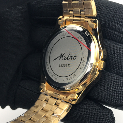 Metro นาฬิกาข้อมือผู้ชายเรือนทอง รุ่น 28359MW