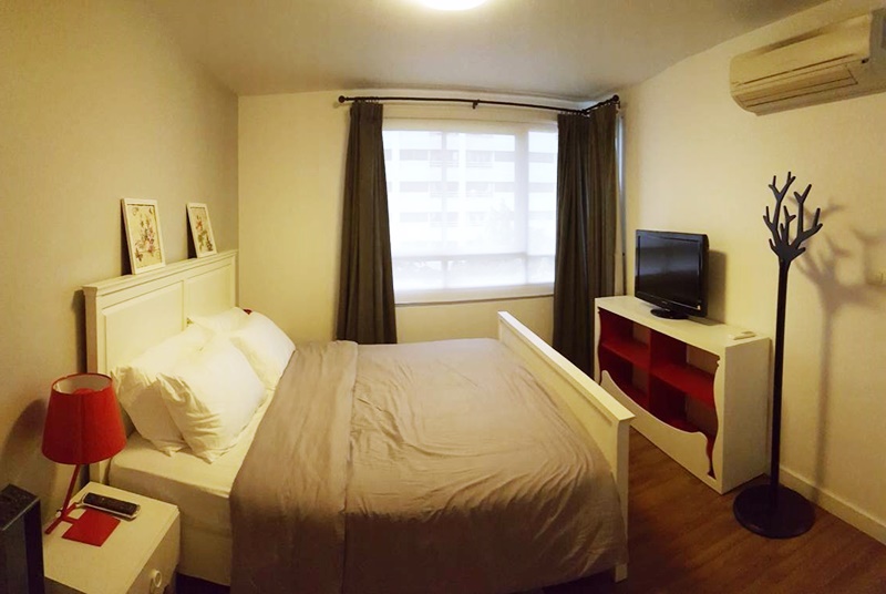 ให้เช่าคอนโด เดอะ โคลเวอร์ ทองหล่อ พื้นที่ 57 ตร.ม. 1 ห้องนอน เช่า 18,000 บ/ด