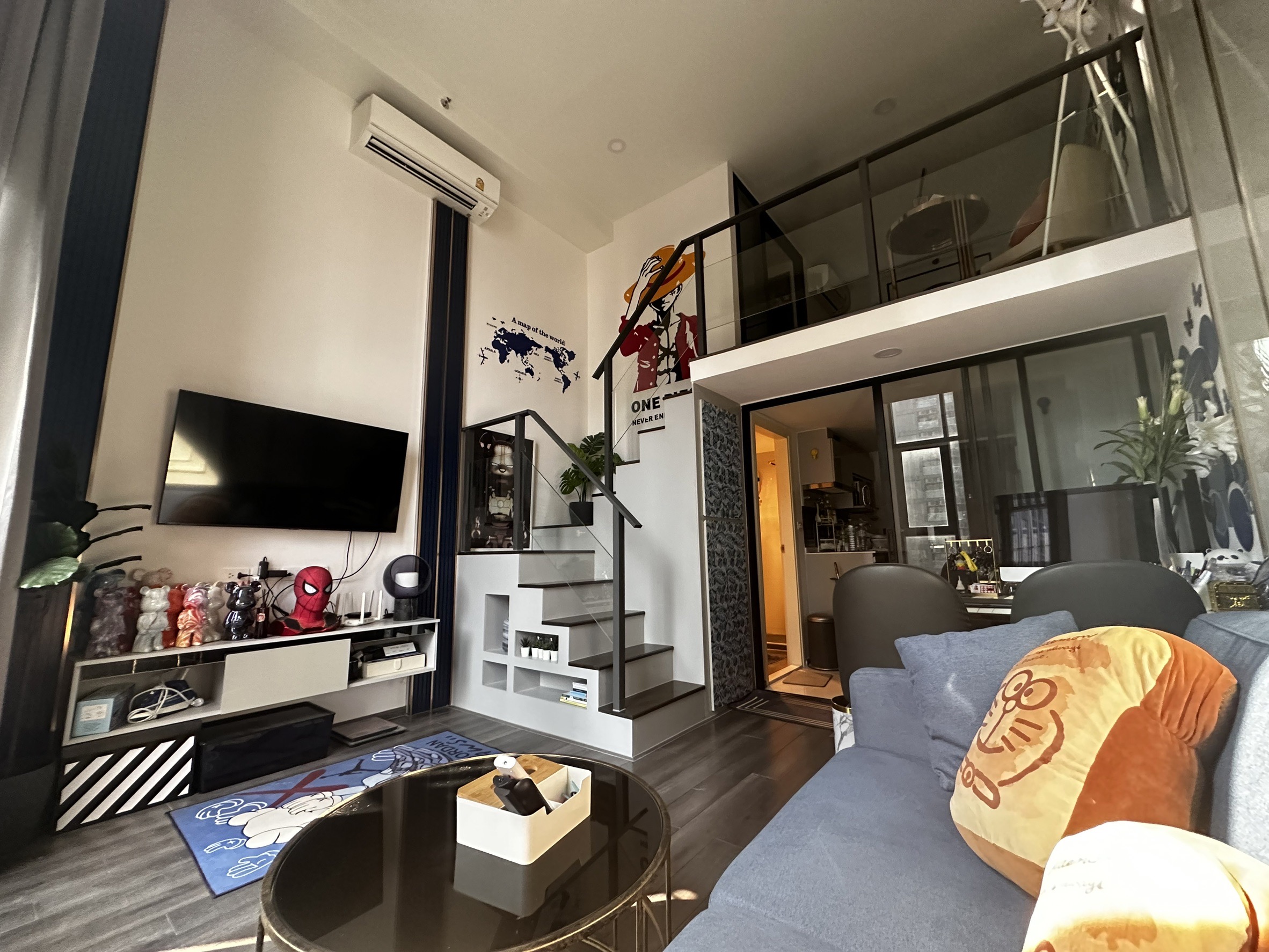 ให้เช่า ไนท์บริดจ์ สเปซ พระราม 9 พื้นที่ 28 ตร.ม. 1 ห้องนอน (ดูเพล็กซ์) ให้เช่า 30,000 บ/ด