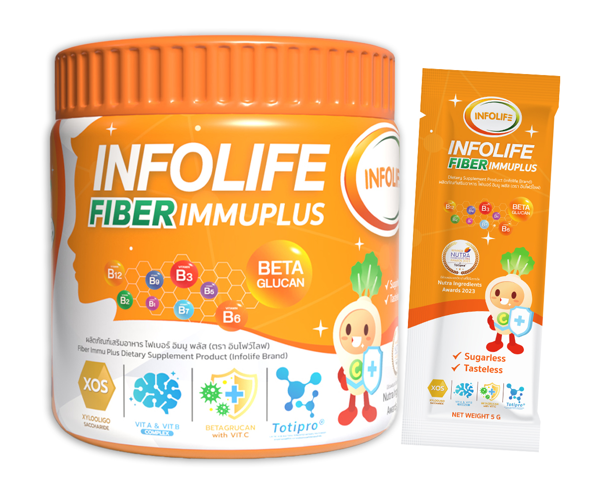 INFOLIFE วิตามินอาหารเสริมสำหรับเด็ก รวมชงดื่ม เจลลี่ไอรอน ไฟเบอร์อิมมูพลัส สำหรับเด็ก 6 เดือนขึ้นไป