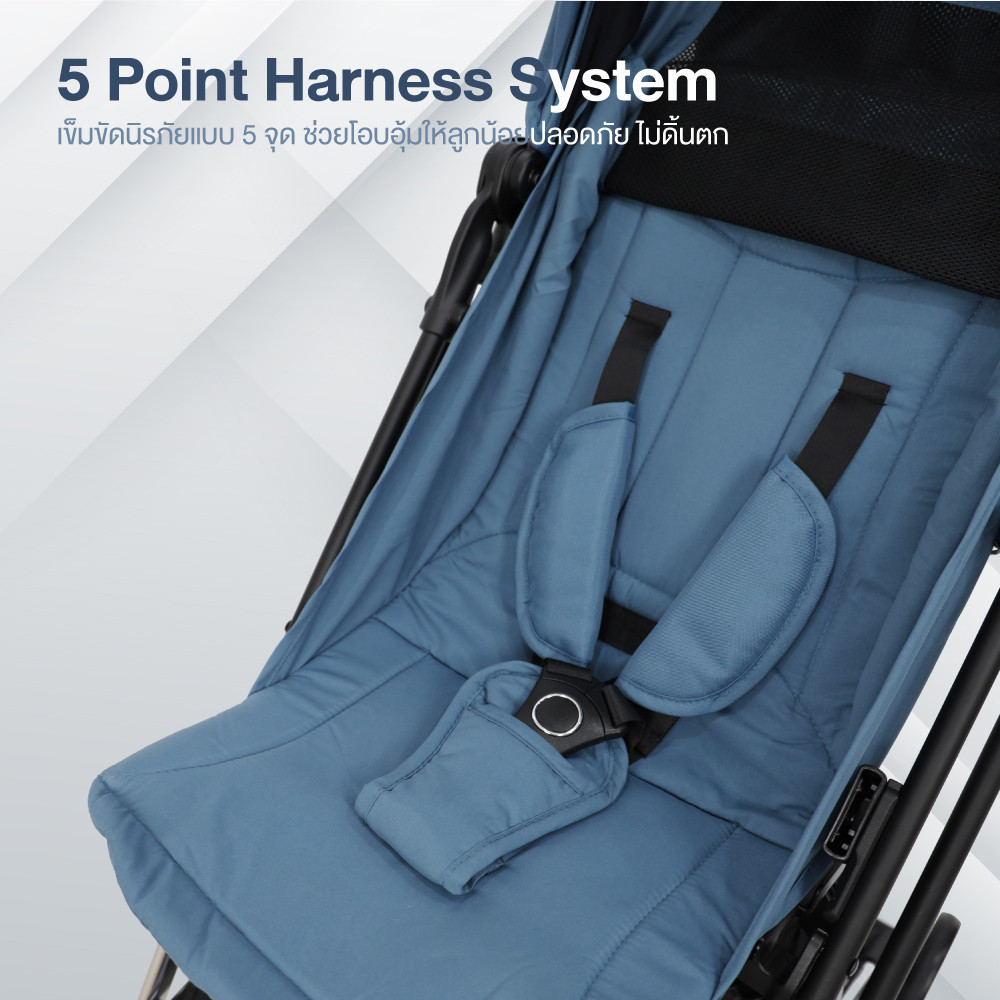 GLOWY Star รถเข็นเด็ก พับขึ้นเครื่องได้ รุ่น Flying Tiger Stroller