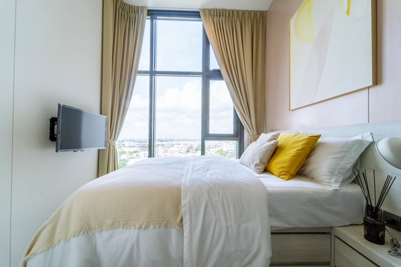 ให้เช่าคอนโด เดอะไลน์ สุขุมวิท 101 พื้นที่ 27.43 ตร.ม. 1 ห้องนอน เช่า 15,000 บ/ด