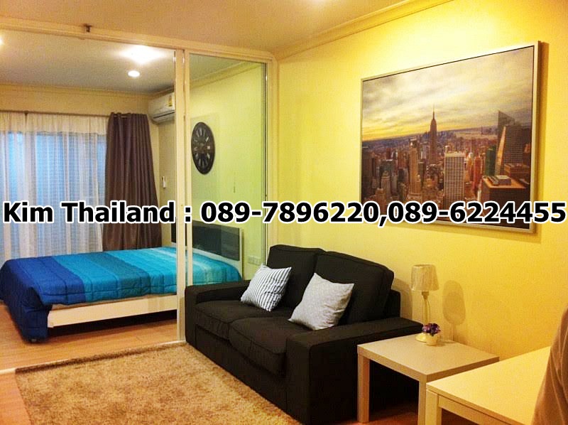 ให้เช่าคอนโด แกรนด์ พาร์ค วิว อโศก พื้นที่ 46 ตร.ม. 1 ห้องนอน เช่า 23000บ/ด