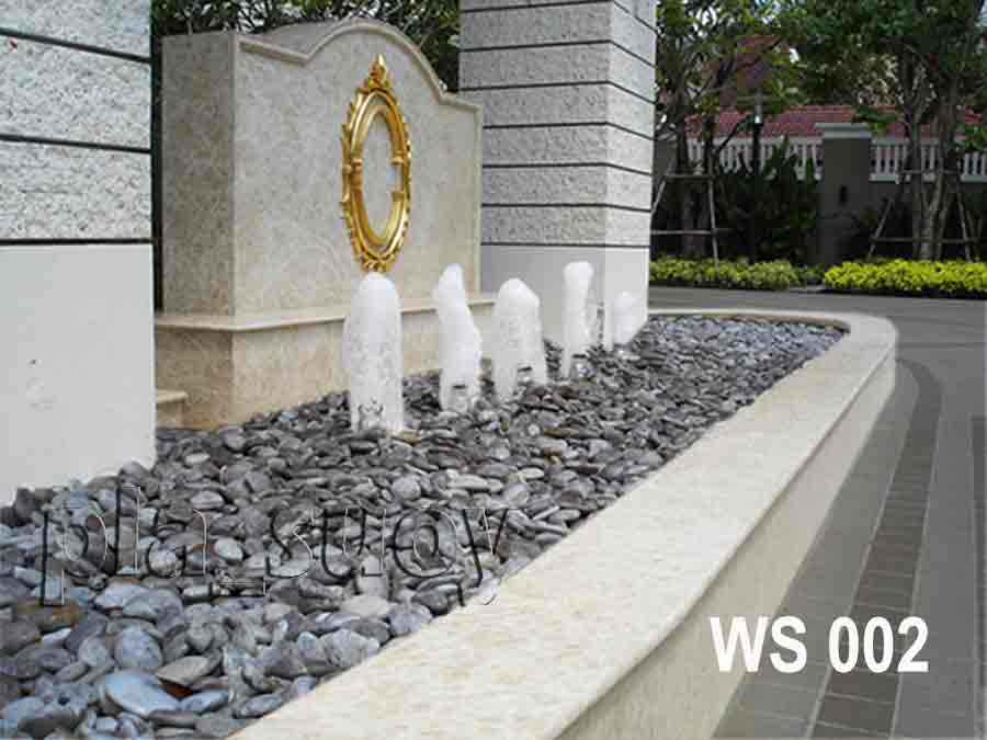 น้ำพุ ฮวงจุ้ย ประดับหน้าบ้าน คุณวีรศักดิ์ ม.พฤกษชาติ