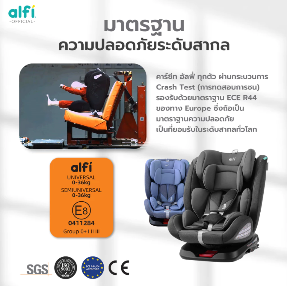alfi คาร์ซีท รุ่น FIJI-7 เเรกเกิด-12 ปี หมุนได้ 360 องศา
