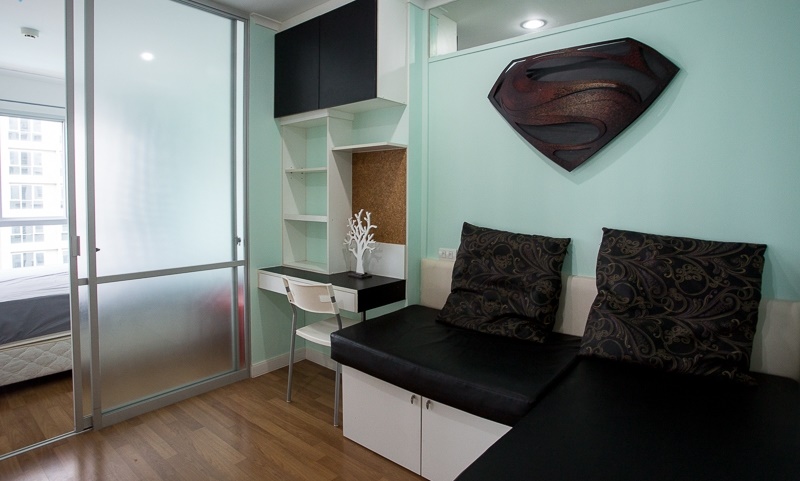 ให้เช่าคอนโด ลุมพินี เพลส รัชโยธิน พื้นที่ 28 ตร.ม. 1 ห้องนอน ให้เช่า 9,000 บ/ด