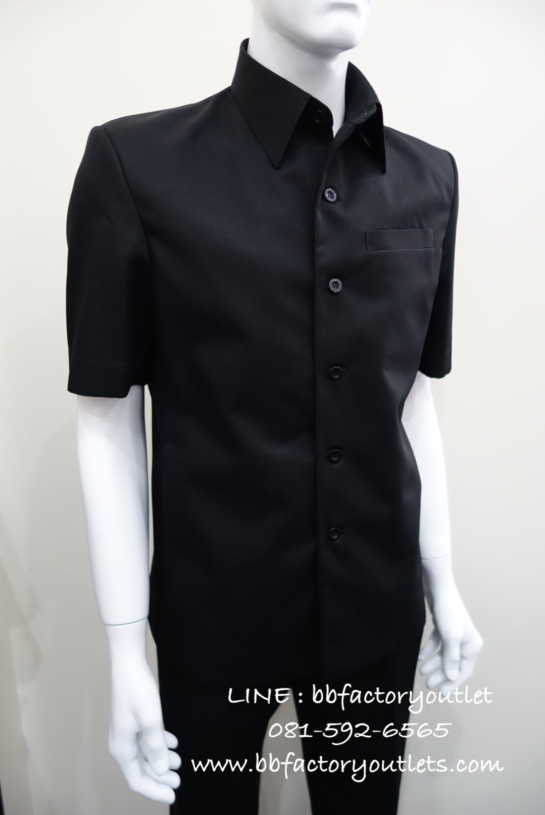 เสื้อซาฟารีสูท (สีดำ)