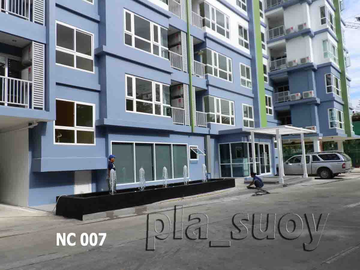 น้ำพุ ฮวงจุ้ย หน้าโครงการ The Nigh Condo งามวงศ์วาน