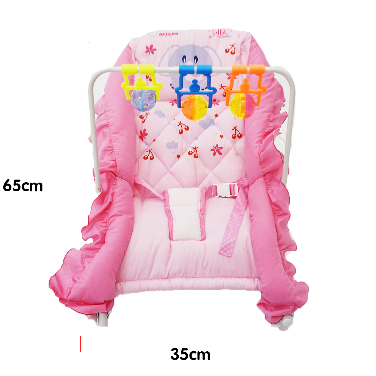 Attoon เปลเด็กอ่อน เปลโยก พิมพ์ลาย โยกได้ เข็นได้ รับน้ำหนักได้ 13 กก.