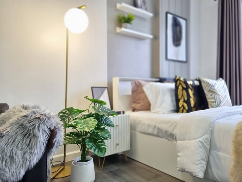 ให้เช่าคอนโด ดีคอนโด แคมปัส รีสอร์ท บางนา พื้นที่ 30 ตร.ม. สตูดิโอ เช่า 9,000 บ/ด