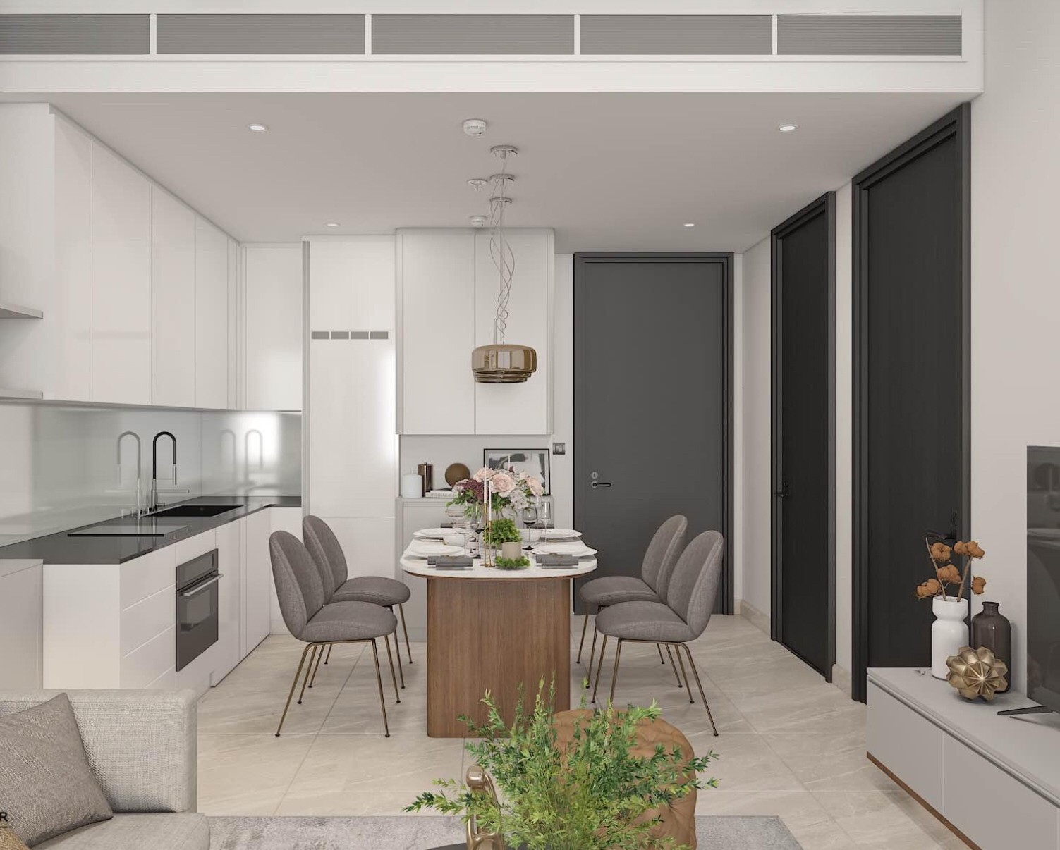 ให้เช่า Tait Sathorn 12 เทตต์ สาทร ทเวลฟ์ รูปแบบห้อง 1 ห้องนอน, 1 ห้องน้ำ ชั้น 1X ขนาด 53 ตรม.