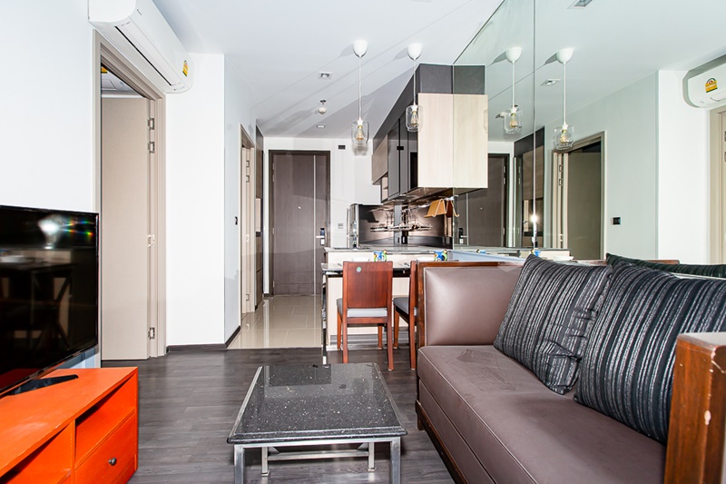 ให้เช่าคอนโด เดอะ ไลน์ อโศก-รัชดา พื้นที่ 34.5 ตร.ม. 1 ห้องนอน เช่า 20,000 บ/ด