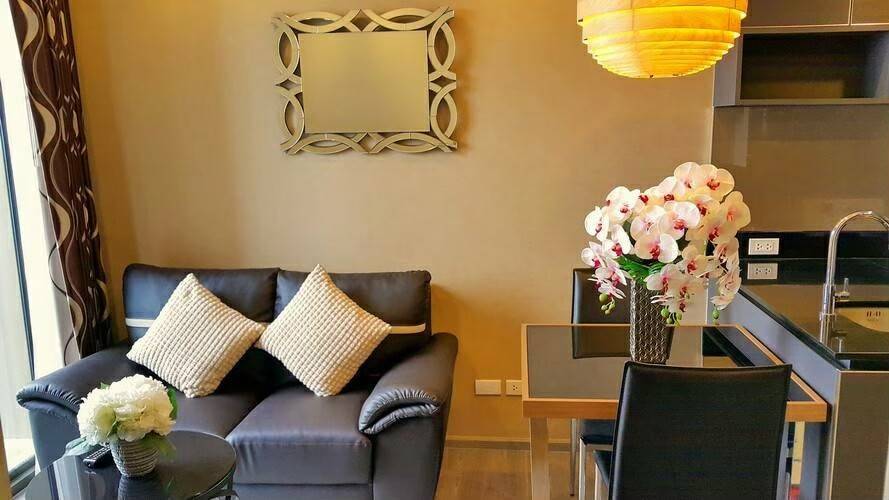 KD-F10.7 ให้เช่า คอนโด นายน์ บาย แสนสิริ พื้นที่ 33 ตร.ม. 1 ห้องนอน เช่า 18,000 บ/ด