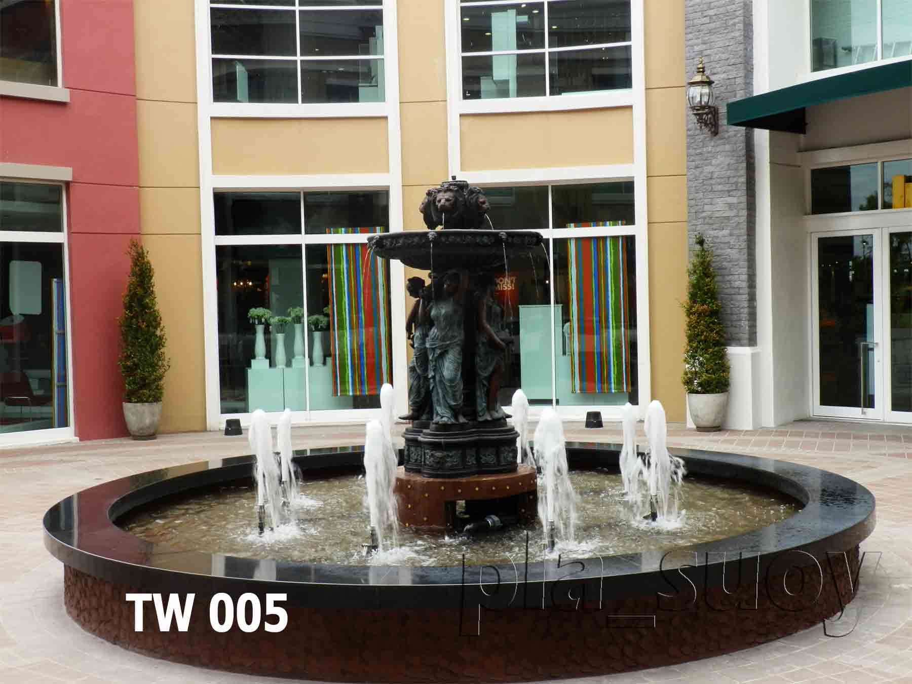 น้ำพุประติมากรรม พานน้ำพุทองเหลือง