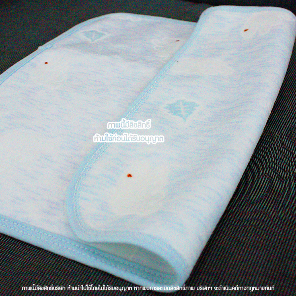 Pureen ผ้ารองฉี่ กำมะหยี่ กันน้ำ 100% Bed Protector Sheet [50x70 ซม.]