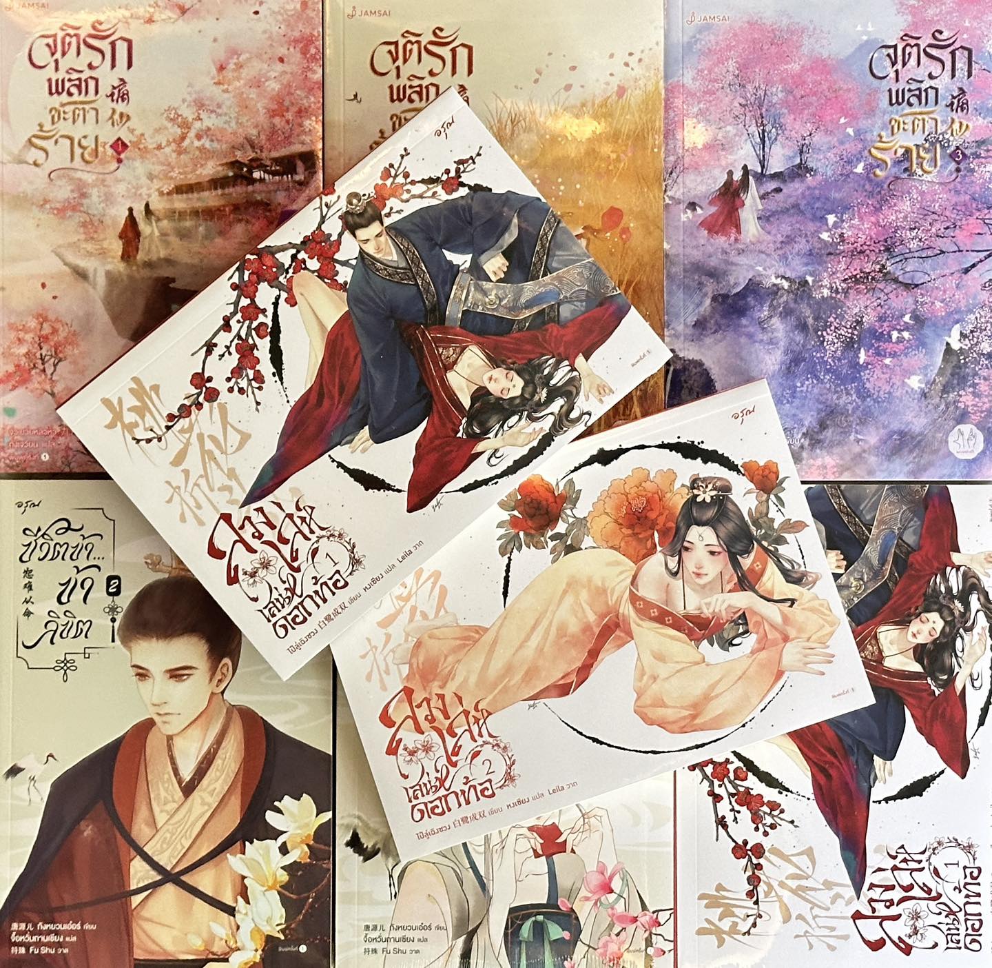 ลวงเล่ห์เสน่ห์ดอกท้อ เล่ม 1-2 (5 เล่มจบ) 桃花折江山 ไป๋ลู่เฉิงซวง 白鹭成双 อรุณ