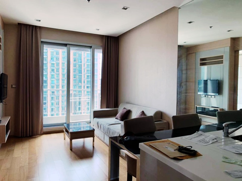 ให้เช่าคอนโด ดิ แอดเดรส อโศก พื้นที่ 45 ตร.ม. 1 ห้องนอน ให้เช่า 25,000 บ/ด