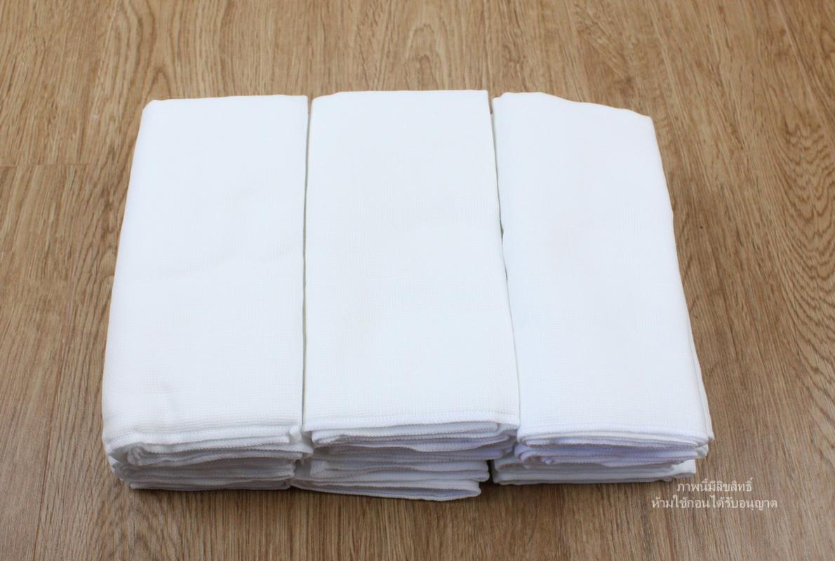 NES'S [12ผืน] [27x27นิ้ว] [สีขาวล้วน] ผ้าอ้อมสาลู เกรดอองฟอง สำหรับเด็ก