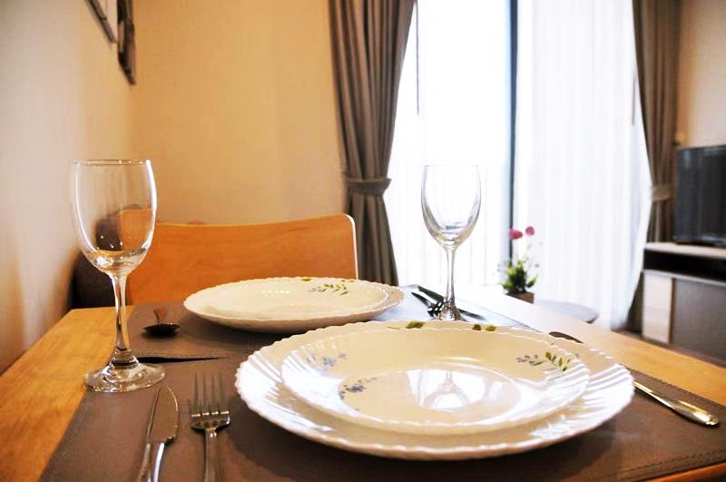 ให้เช่า เดอะ เบส การ์เดน พระราม 9 พื้นที่ 33.85 ตรม. 1 ห้องนอน เช่า 9,000 บ/ด