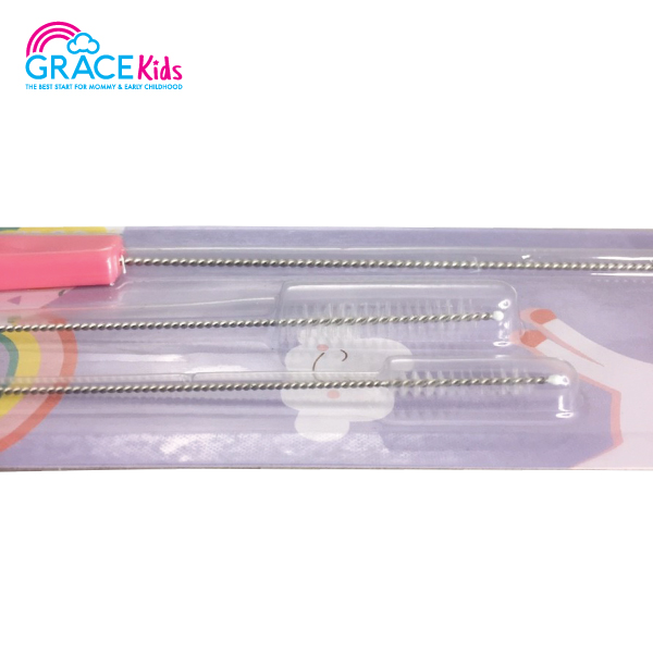 Gracekids แปรงล้างหลอด เซต 3 ชิ้น Straw Brush