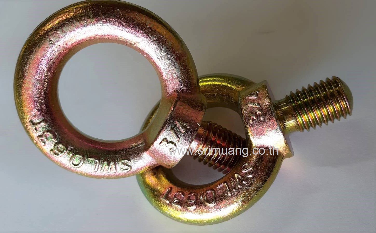 อายโบลท์ (Eye bolt) ชุบรุ้ง -- หุน