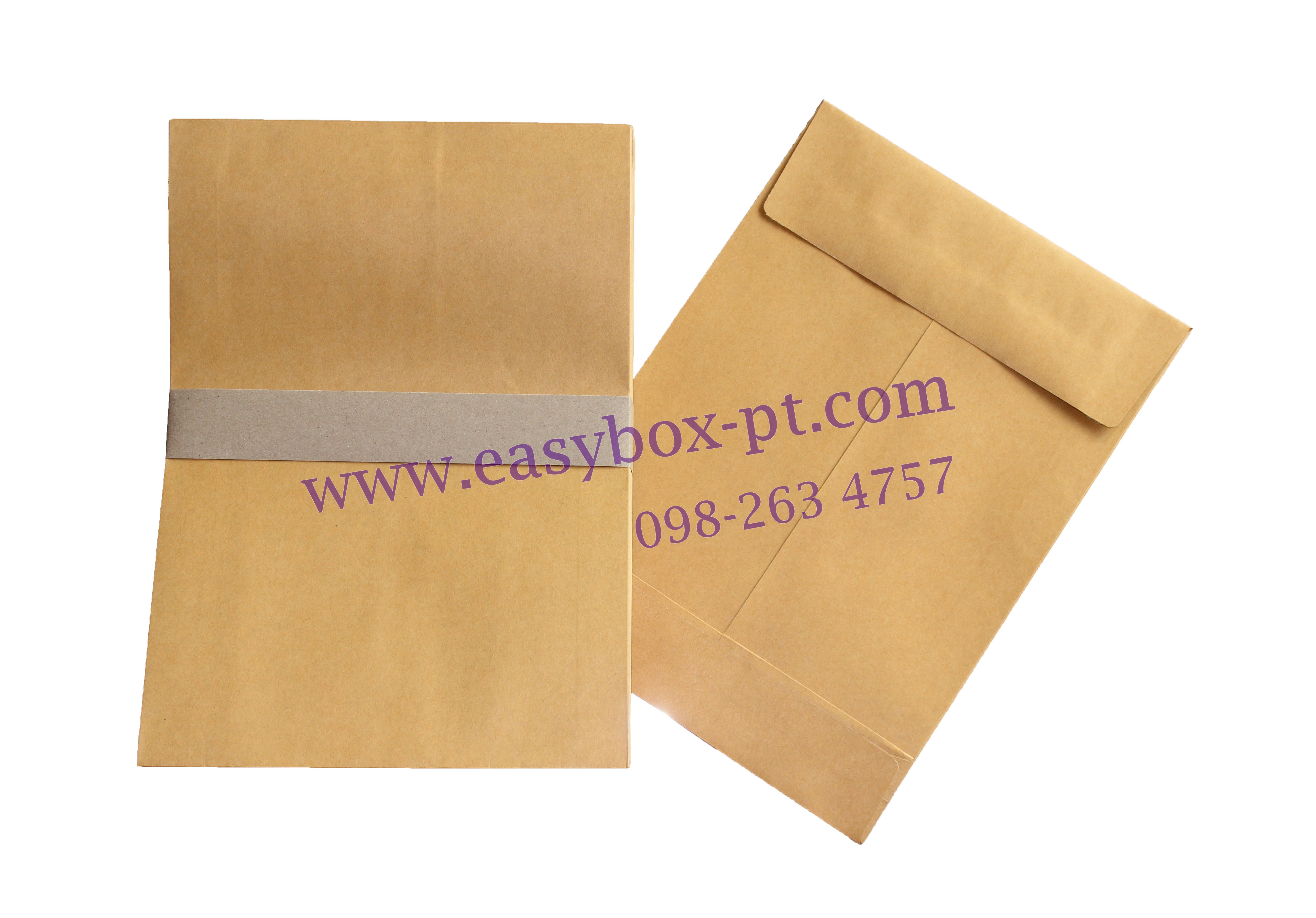 ซองเอกสารน้ำตาล (ขยายข้าง) C4 ขนาด 9x12 3/4 นิ้ว KA 125 gsm (1 แพ็ค 50 ใบ)