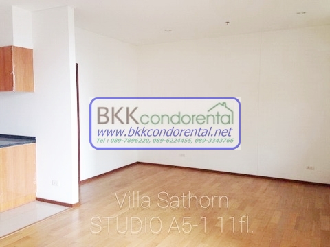 คอนโด ขาย คอนโด วิลล่า สาทร ชั้น 11 พื้นที่ 38 ตรม. วิวสระว่ายน้ำ, BTS กรุงธนบุรี, ห้องสตูดิโอ.