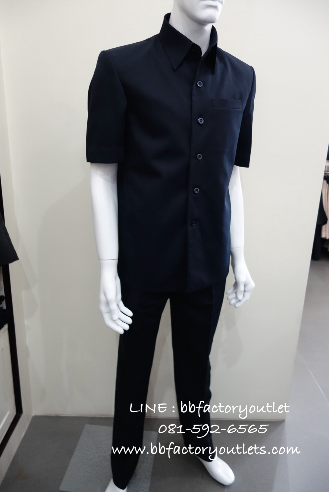 เสื้อซาฟารีสูท (สีกรมท่า)