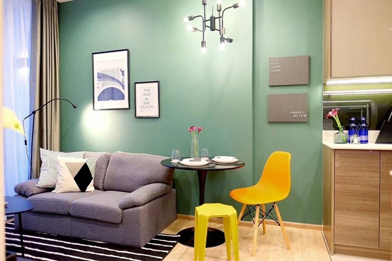 ให้เช่าคอนโด เดอะ ไลน์ พหลฯ-ประดิพัทธ์ พื้นที่ 34 ตร.ม. 1 ห้องนอน เช่า 20,000 บ/ด