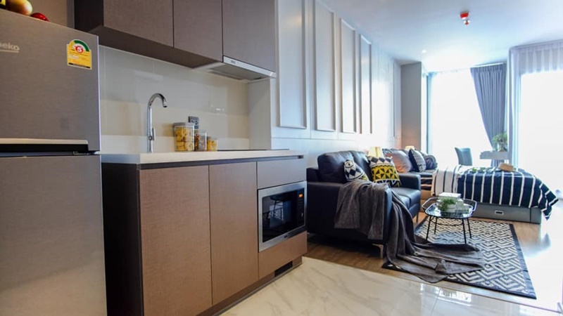 ให้เช่าคอนโด ริทึ่ม เอกมัย พื้นที่ 30 ตร.ม. ห้องสตูดิโอ เช่า 26,000 บ/ด